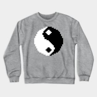 Yin Yang Pixel Art (8-bit) Crewneck Sweatshirt